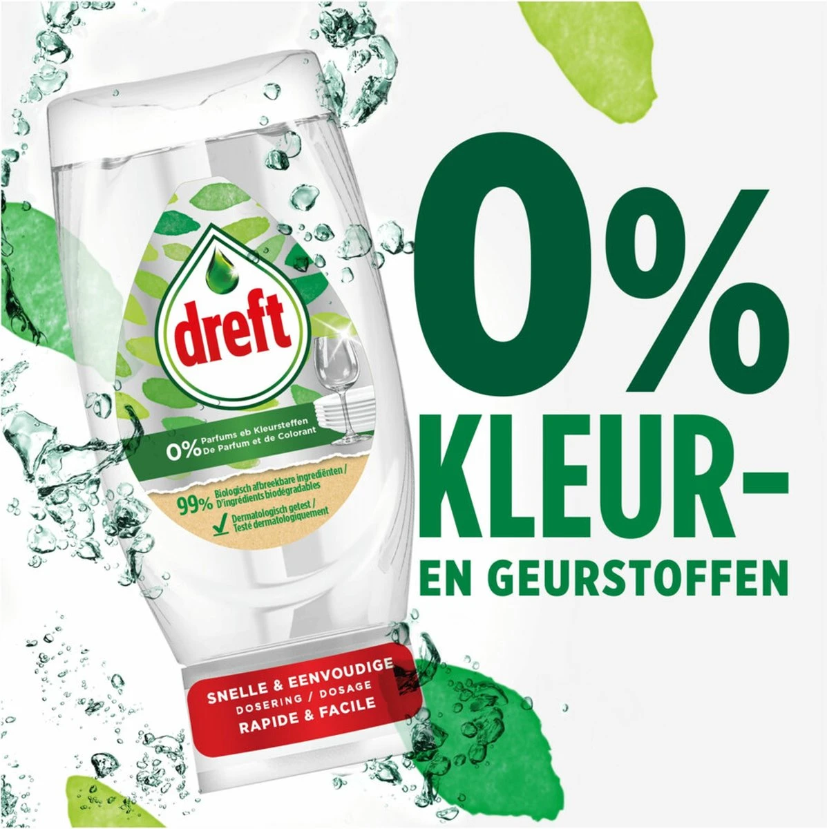 Dreft Afwasmiddel Pure & Clean - 8 X 370 Ml - Voordeelverpakking - Afbeelding 2