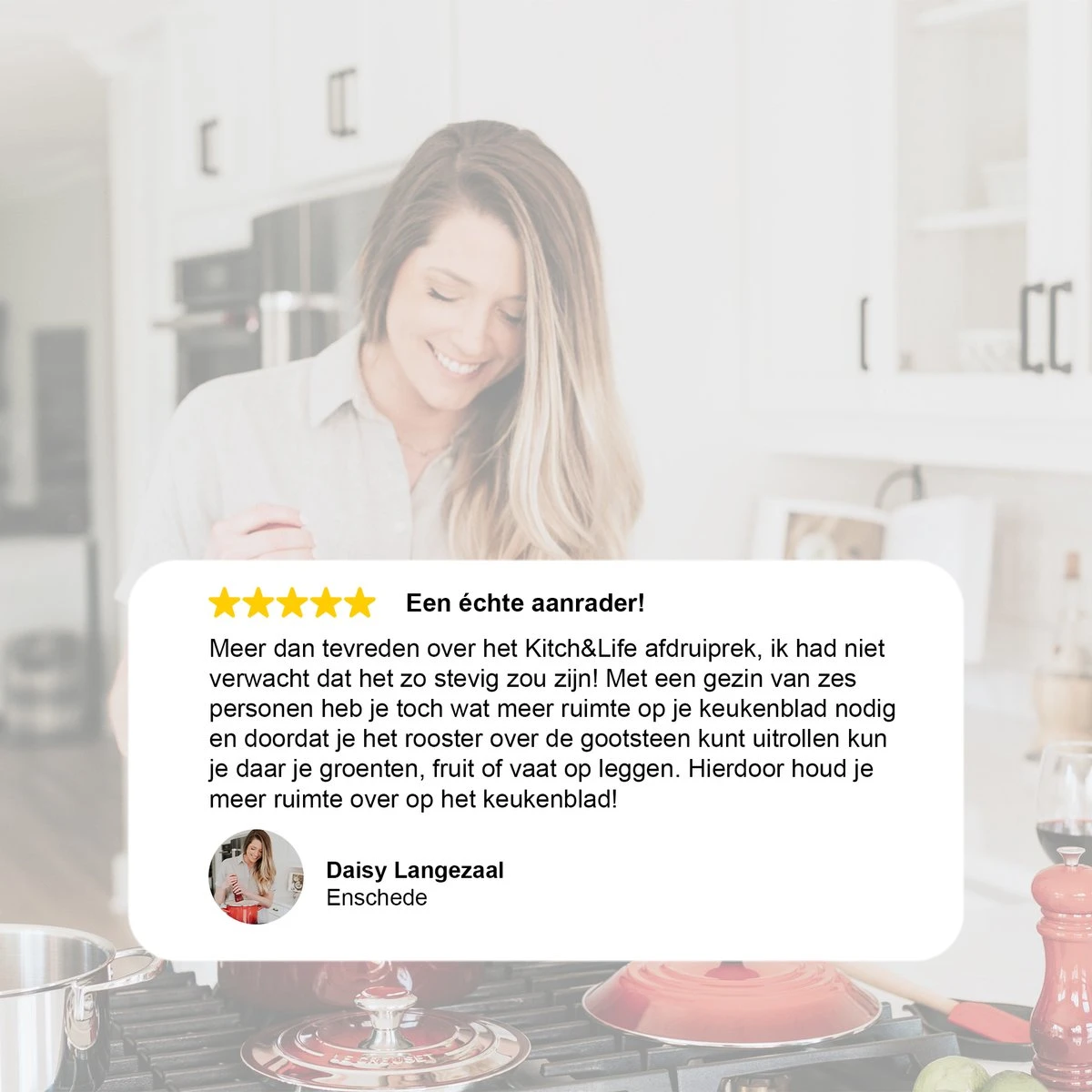 Kitch&Life Afdruiprek Oprolbaar - Mat Zwart - Pannenonderzetter - Afdruipmat - Keukenrek 3-in-1 - Afbeelding 5