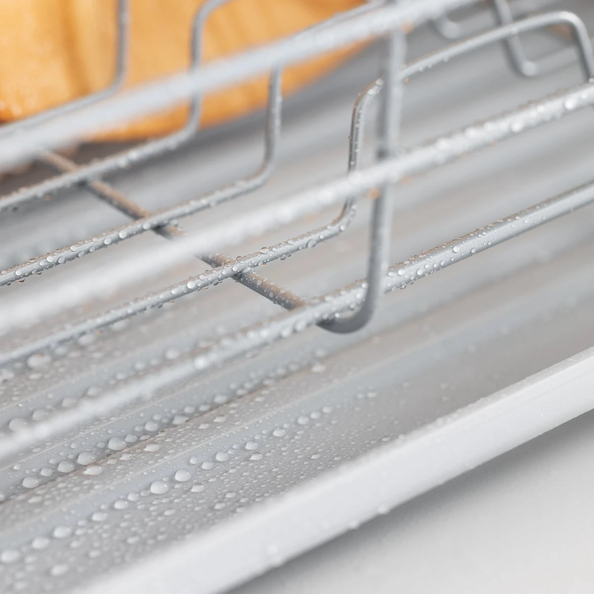 Navaris Afdruiprek Met Uitneembare Bestekhouder - Afwasrek Met Losse Lekbak - Vaatwasrek Met Plateau - Voor Bestek, Borden, Schalen En Pannen - Afbeelding 2