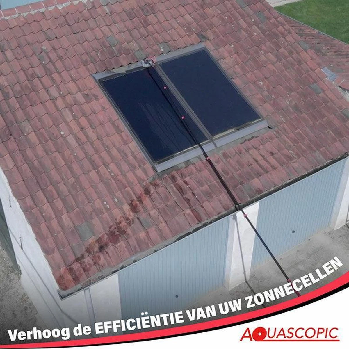 Aquascopic - Telescoopsteel Set Met Borstel - 7,2 Meter - Afbeelding 9