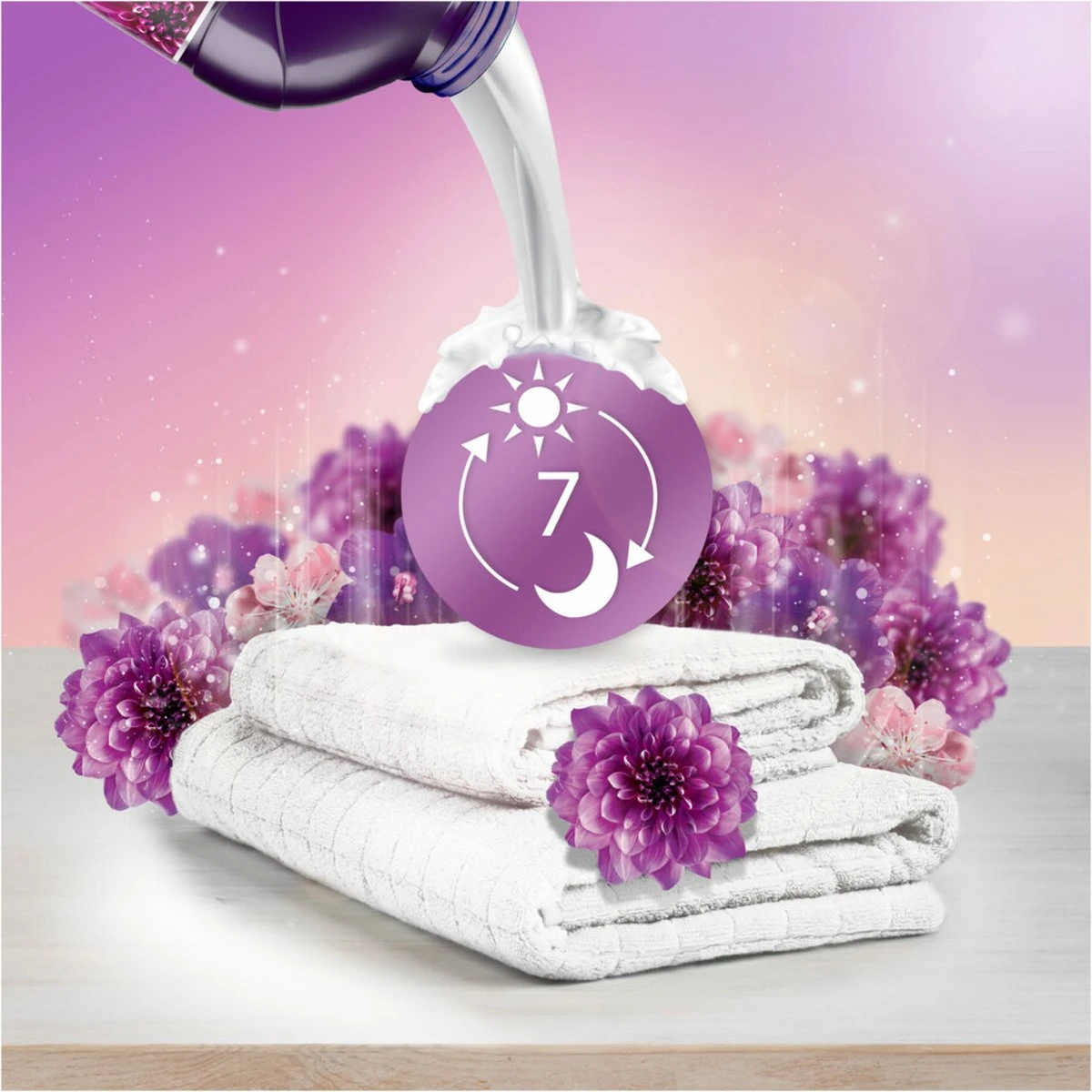 8x Lenor Wasverzachter Amethist & Bloemen Boeket 437 Ml - Afbeelding 2