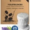Witte Toiletblokjes Voor Inbouwreservoir Voor O.a Geberit En Grohe - 25 Stuks - Met Lavendel - Vlekvrij - Stortbakblokjes